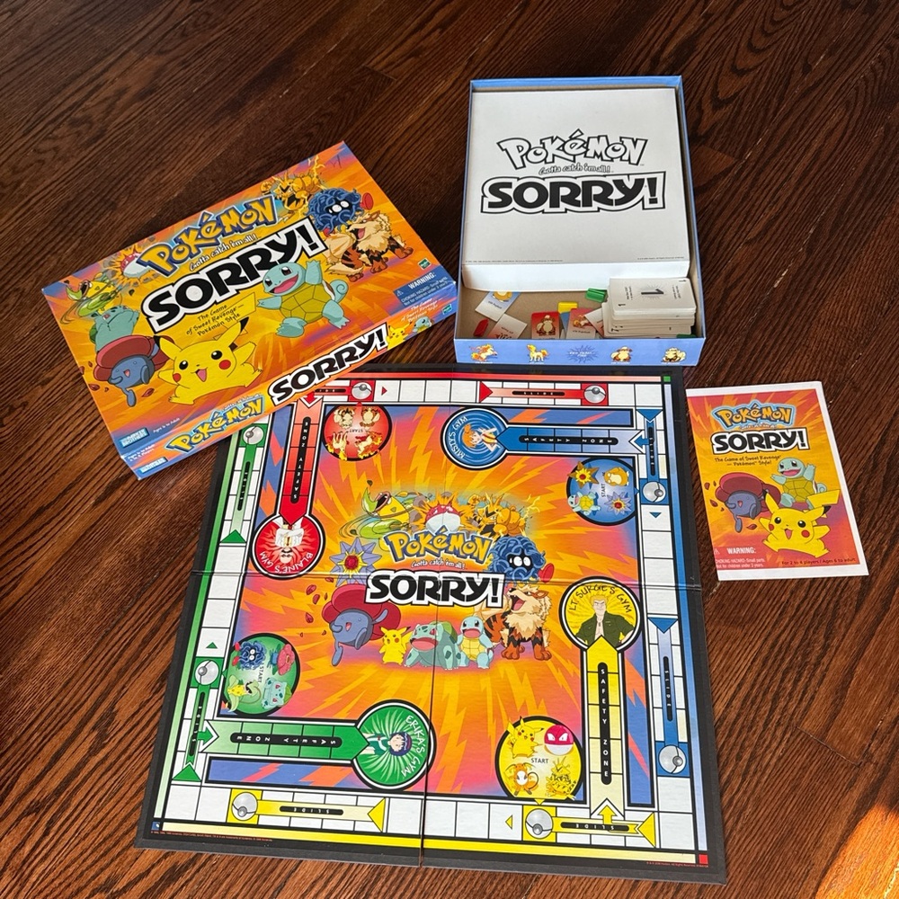 Vintage Pokémon Sorry! Board Game